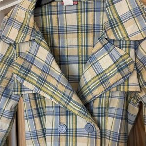 Max Rave Multicolor Plaid spring jacket sz M